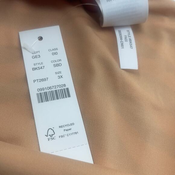 J Crew Curved Waist Bikini Bottom Zebra Stripe Cheeky Swim Plus Sz 3X BK547‎ New - Picture 6 of 6